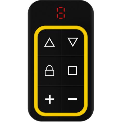 Telecomando multifrequenza a 8 canali per porta da garage, 2 pezzi, 430,5 MHz, duplicabile, identificazione automatica, giallo
