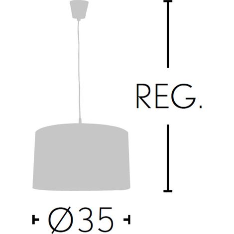 Colgante Lacito Berenjena 1xe27 Regx35d (1/2)