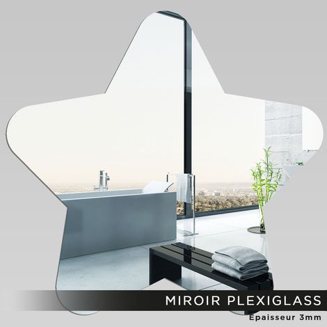 Miroir Plexiglass - Étoile - 50x52 cm (1/2)