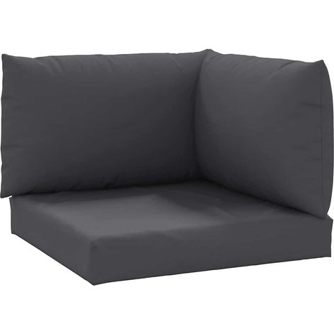 Pallet Cushions 3 pcs Anthracite Oxford Fabric vidaXL