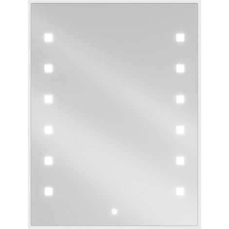 Mexen Ner espejo de ba帽o iluminado 60 x 80 cm, LED 6000K, antivaho - 9809-060-080-611-00 (1/5)
