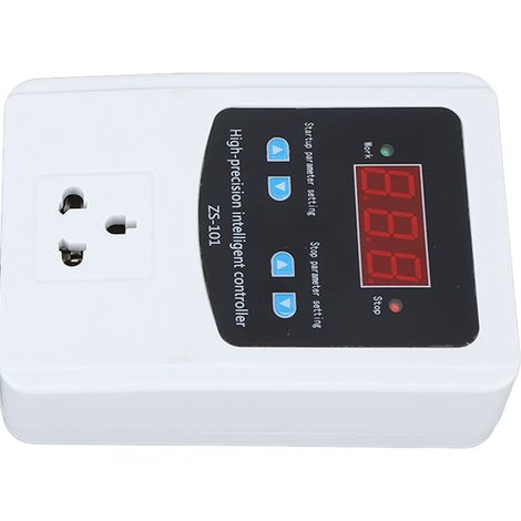 Contrôleur de température numérique 1500 W 10 A avec écran LCD, thermostat numérique pour incubateur, brasserie, serre, prise UE 220 V
