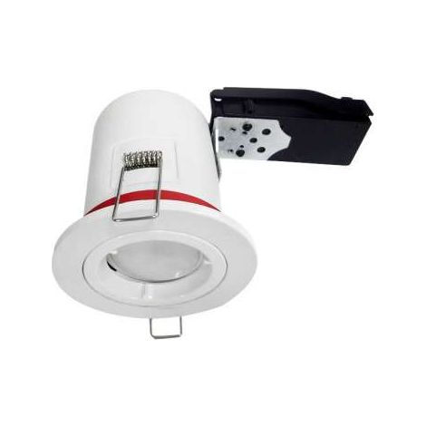 Soporte Foco Fijo GU10 Blanco Ø88mmx120mm
