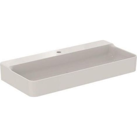 IS Waschtisch Conca, 1 Hl., o.Ül., 1000x450x145mm, geschliffen, Weiß m.IP (1/5)