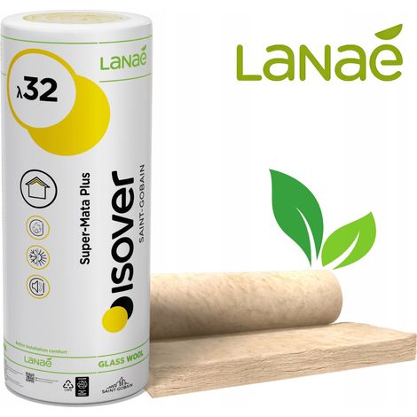 Lana mineral Isover Super Mata Plus lanae 0.032 10cm rollo 5.4m2 (1/5)