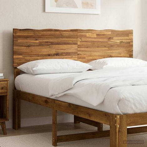 vidaXL Cabecero de borde natural ROSTOCK Natural 120 cm (1/5)
