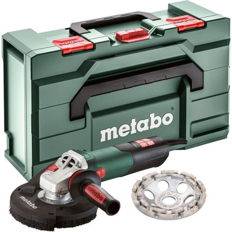 Metabo – Meuleuse de rénovation 603829510 – Ø 125mm – Puissance 1700W – Moteur Marathon pour béton – Capot d'aspiration antistatique - RSEV 17-125 (1/5)