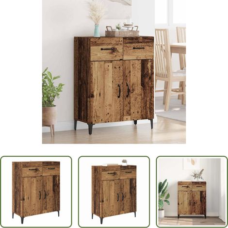 Stauraum - Sideboard Altholz 69,5 x 34 x 90 cm Holzwerkstoff (1/5)