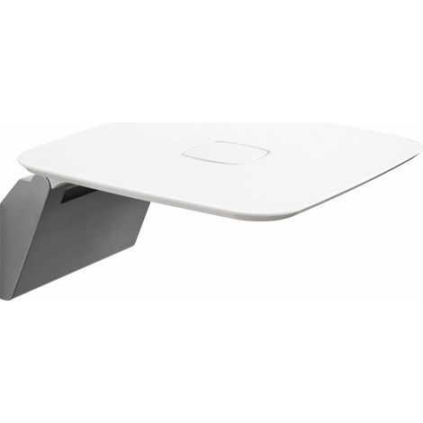 Inda - Siège de douche inclinable en ABS mat/blanc satiné (1/3)