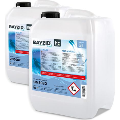 2x 5 L BAYZID® Algizid Algenverhütung für Pools