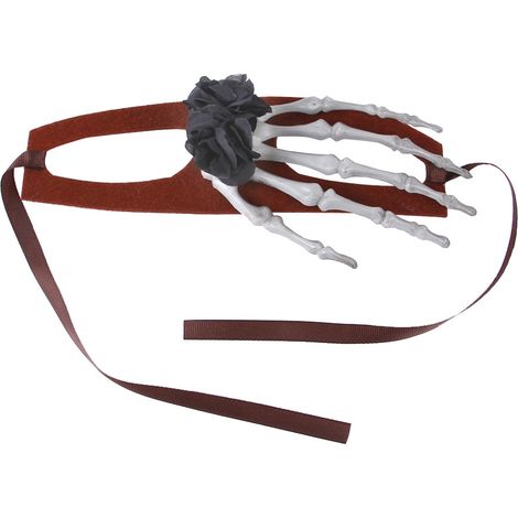Coiffe d'Halloween pour animaux de compagnie - Accessoire tendance, amusant et innovant pour chien, idéal pour les fêtes d'Halloween et les soirées cosplay - Motif floral noir - Taille S (1/5)