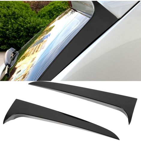 Pair of Gloss Black Left Right Rear Window Side Spoilers Replacement for X3 F25 2011-2017 MUMU (1/4)