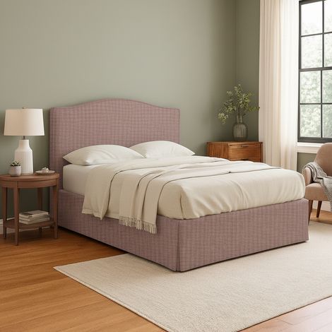 Letto Matrimoniale Bebington, Sfoderabile, Contenitore Made in Italy, Rosa Antico (1/5)