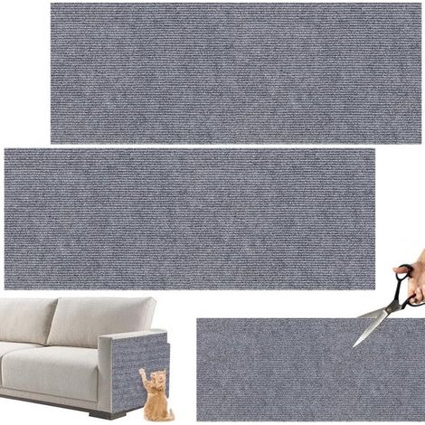 Kratzmatte für Katzen, 30 x 100 cm (2 Stück) – Selbstklebende und zuschneidbare Kratzmatte – Kratzschutz für Teppiche, Sofas, Möbel, Türen und Wände