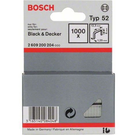 Bosch Flachdrahtklammer Typ 52, 12,3 x 1,25 x 6 mm -2609200204 (1/3)