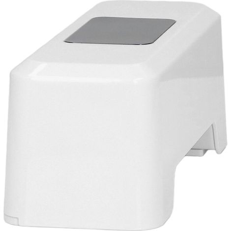 Commande de chasse d'eau automatique sans contact, capteur de chasse d'eau intelligent à induction infrarouge externe (0,25 s), blanc (1/5)
