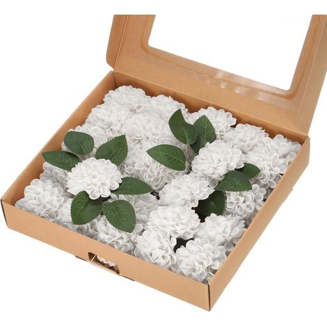 Lot de 25 Têtes de Fleurs Artificielles 2,8 x 9,3 Pouces (1/5)