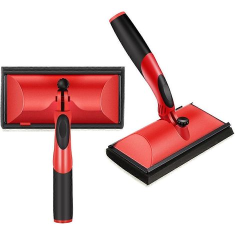 Lot de 2 applicateurs de teinture avec manche pour peinture et lasure de terrasse (18 cm) - FFY (1/4)