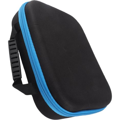 Valisette rigide transport outillage sans fil perceuse meuleuse ciseaux EVA avec poignée poche filet bleue (1/5)
