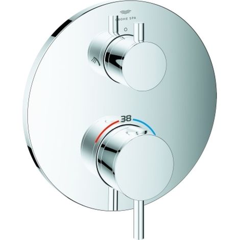 GROHE Miscelatore termostatico doccia Atrio 24358 FMS per 35604 deviatore a 2 vie cromo, 24358000