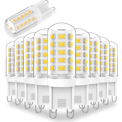 Lot de 10 Ampoules LED G9 3W Blanc Neuf 6000K Idéal pour Bureau Atelier Garage Remplace Halogène 28W 30W 40W (1/5)