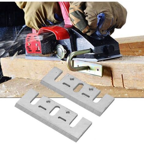 Er.Makita Wendemesser 82Mm.Makita1900B.Fer Rabot 82Mm.Lame Rabot Hitachi 82Mm.Lame Rabot Makita A Pair Hss Menuiserie Lame de Remplacement de Raboteuse électrique Manuelle pour (1/5)