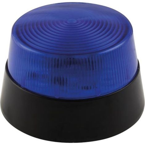 Velleman – Lampe clignotante à LED bleue 12V – Ø 77 mm – Indice IP20 pour usage intérieur – Câblage AWG24 – HAA40BN (1/3)