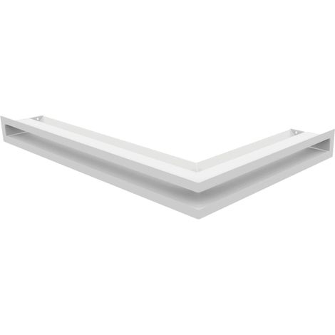 Eck-Lüftungsgitter LUFT links 60x40x6 weiß Slim (1/5)