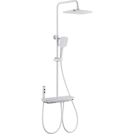 Ensemble de douche mitigeur thermostatique intelli Ensemble de robinet de douche thermostatique à affichage numérique, mitigeur de robinet en laiton for baignoire à effet pluie, lumière d'ambiance de (1/5)