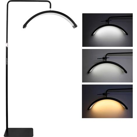 LED-Stehlampe, dimmbar, Farbtemperatur einstellbar (1/2)