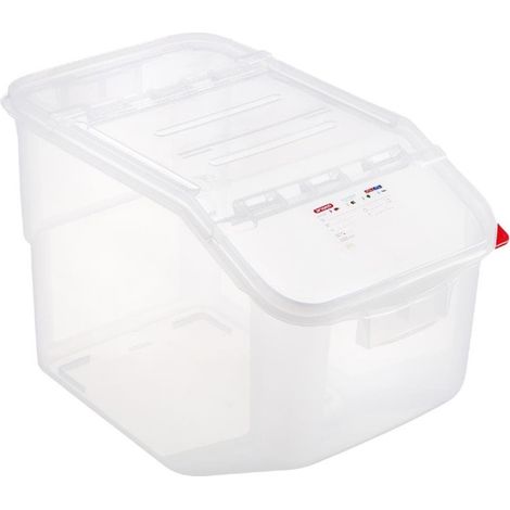 Boîte à ingrédients transparente 50L - 565 x 340 x 400 mm - ARAVEN