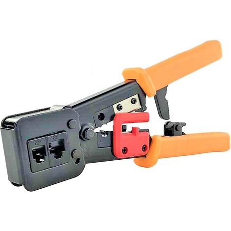 MIMOSON-RJ45 Crimping Tool, 6P/8P Network Cable Crimping Tool for RJ11/RJ12 Network and Telephone Cables (1/5)