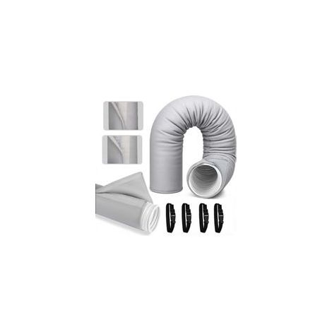 Gaine isolante pour tuyau de climatiseur – Isolation thermique 150 cm x 53 cm – 3 bandes à boucle pour intérieur et extérieur – Accessoire de climatiseur mobile (1/5)