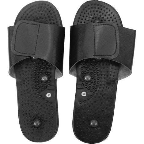 Paire de chaussons de massage TENS à électrodes doubles pour stimulation électrique, thérapie par acupuncture par impulsions. (1/5)