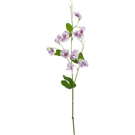 The Natural Garden Collection Sweetpea - Artificial Flower (Single Stem) - Plastic - H61 cm - Purple