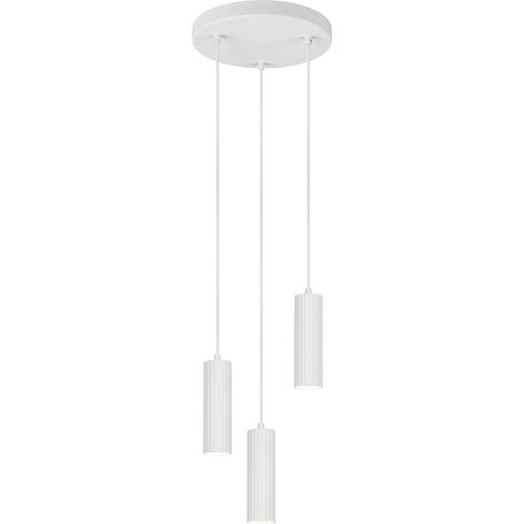 Suspension 3 lumières Soka blanc - 367730331 (1/3)