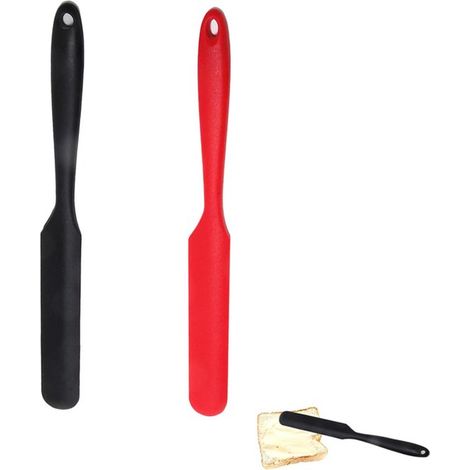 Spatola in silicone, set da 2 pezzi, resistente al calore, spatola da forno, spatola in silicone con raschietto, spazzola, utensili da cucina, spatola, spatola da forno, spatola per pancake, accessori (1/5)
