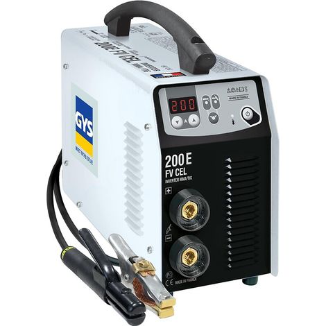 GYS – Poste à souder MMA 200 A – Soudage électrodes 1,6 à 5 mm – Hot Start et Arc Force réglables – 230 V monophasé (1/4)