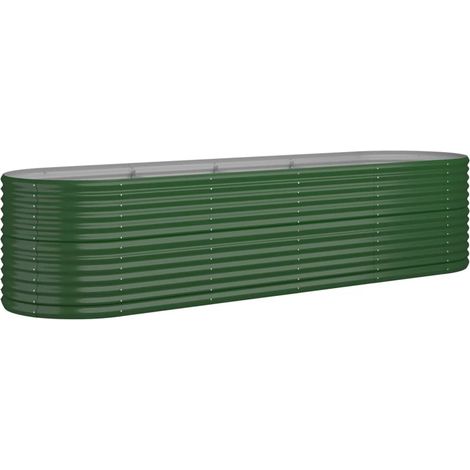 Maison Exclusive - Hochbeet Verzinkter Stahl 296x80x68 cm Grün
