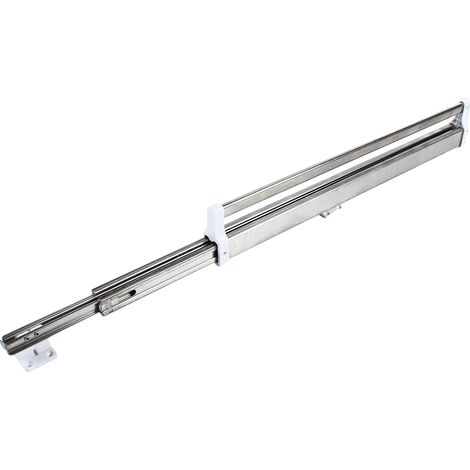Perchero, longitud ajustable, alta capacidad de carga, color plata. (1/2)