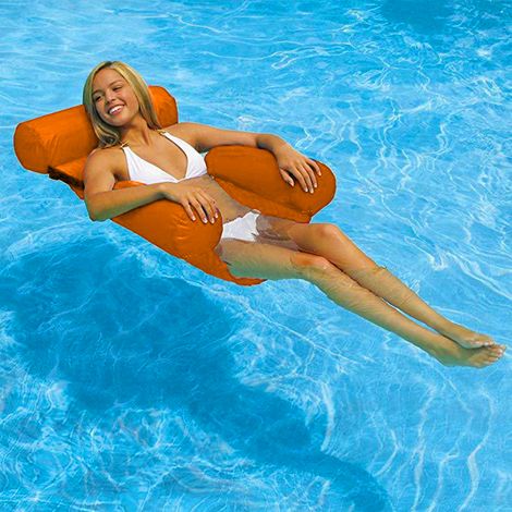 Aufblasbarer, faltbarer Schwimm-Ruderstuhl für den Sommer, Strand, Schwimmbad, Wassersport, Hängematte (1/5)