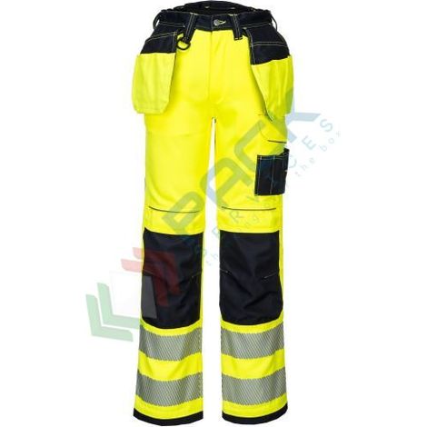 Portwest T501 Pantalone Vision Hi-Vis, Giallo, 41 (1/2)