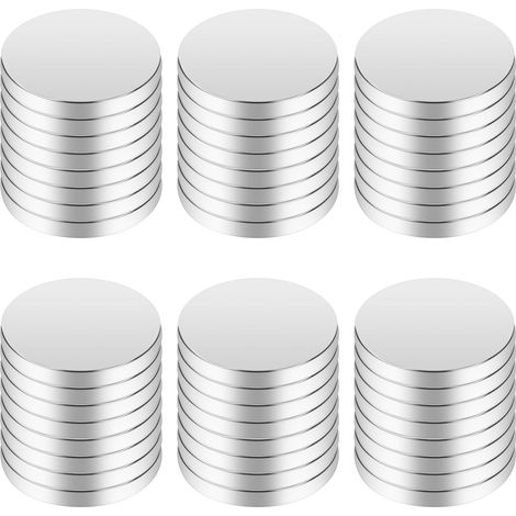 Aimants Puissants Rond 10  2mm, 50 Pcs Petit Aimants Forts en Néodyme, Aimant Frigo Tableau Magnétique pour Tableau Blanc Réfrigérateur Bureau École (1/5)
