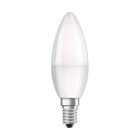 LED-Glühbirne mit matter Flamme, E14, 4,9W, warmweiß. 3er-Set.
