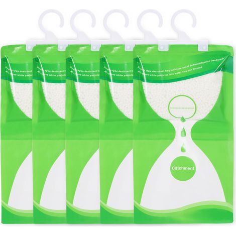 SWANEW 5X Assorbitore di umidità Sacchetti deumidificatori con effetto deumidificante Sacchetti di rimozione dell'umidità appesi (1/5)