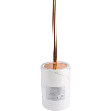 Brosse WC "Marbre" 42,5cm Blanc (1/2)