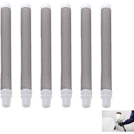 6er-Pack 60 Mesh-Airless-Farbspritzpistolenfilter, Spritzpistolenzubehör, Airless-Filter aus Edelstahlgewebe für Farbpistole (1/5)