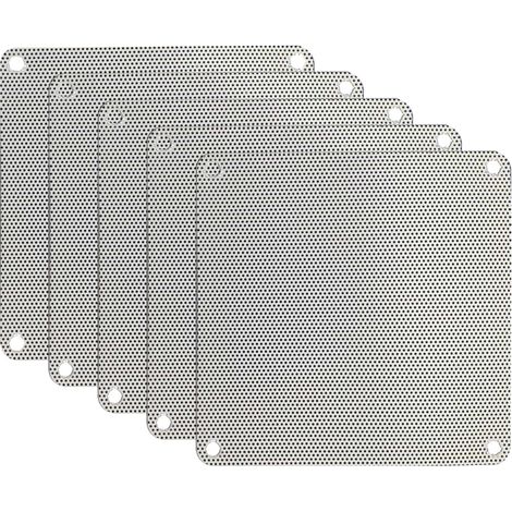 5pcs 80 Mm 90 120 140 Cuttable White PVC PC Ventilateur Filtre De Poussière Iproussante pour Le Boîtier Mesh Filtre À Refroidissement La