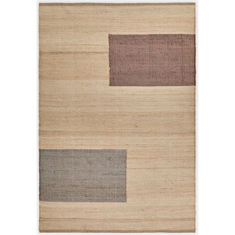 SKLUM Brianda-Teppich aus Jute und Baumwolle Natürliche Farben 300 x 200 cm