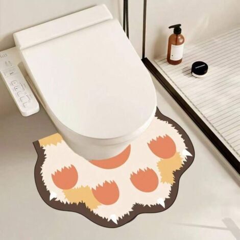 Alfombra de secado rápido, 40 x 60 cm, ideal para la entrada, baño, comedor, salón, oficina, decoración de interiores (1/4)